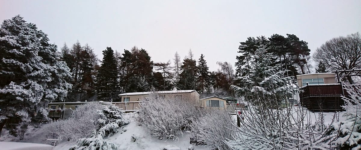 winter view with snow at hudgill